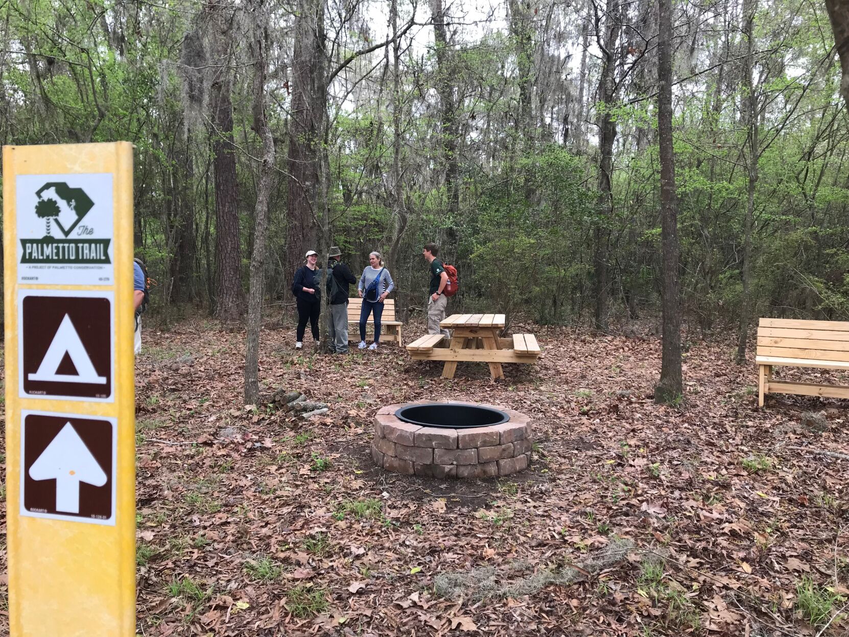 Palmetto Trail campsite